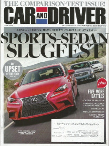 CAR & DRIVER 2013 JUNE - GIANT SHOOTOUT ISSUE, M-B G63 AMG 6X6, NEW Z/28